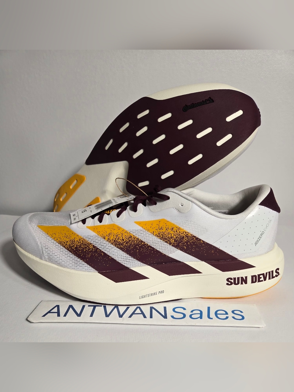 Adidas x ASU Sun Devils Adizero Evo SL Running Shoes JQ4572 Men’s Size 15